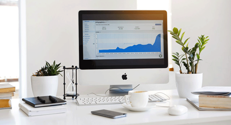 Ordinateur avec google analytics