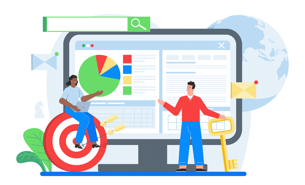Illustration d'un audit de contenu